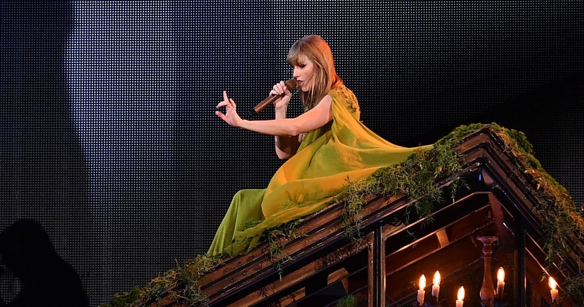 Featured image for "Taylor Swift's Close Call: Near Fall Off Prop House Roof During 'Eras Tour'"