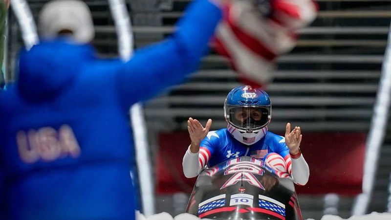 Motherhood fuels Meyers Taylor to first Olympic monobob gold