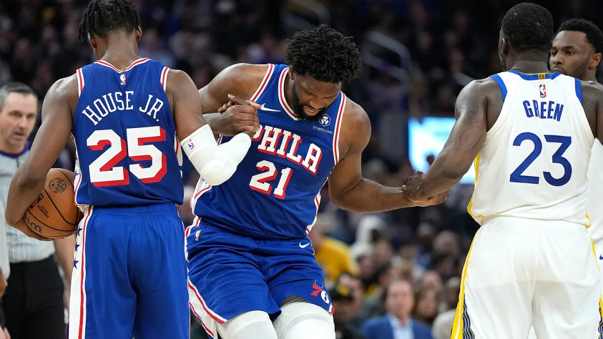 "Embiid's Injury and Curry's Historic Performance Shake Up 76ers vs. Warriors Game"