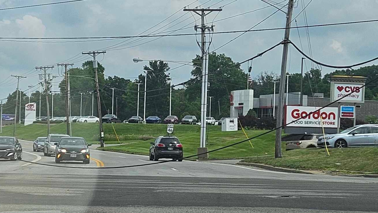 Featured image for Traffic Chaos Ensues as Wires Collapse Near Busy Mall