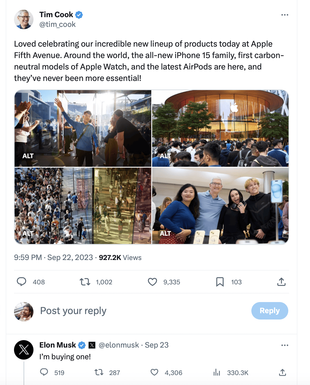 Elon Musk's iPhone 15 Purchase Sparks Buzz
