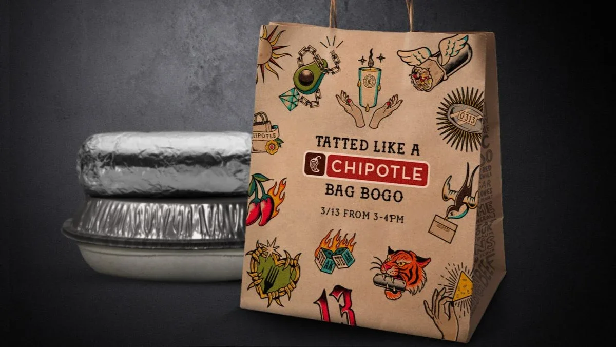 Chipotle Rewards Ink: Friday the 13th BOGO for Tattooed Fans