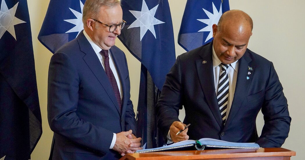 Australia and Nauru Forge Strategic Pact to Counter China