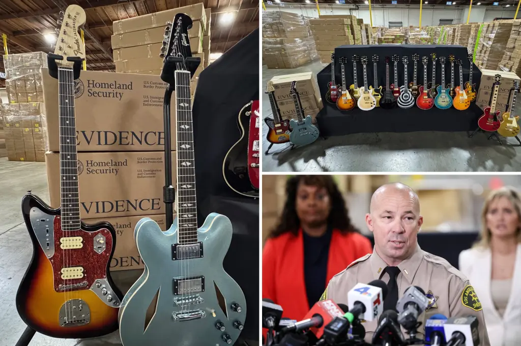 Featured image for Record Seizure: 3,000 Fake Gibson Guitars Worth $18M Confiscated