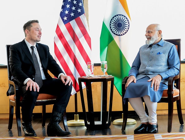 Elon Musk Promises Tesla's Arrival in India Soon After Meeting with PM Modi.