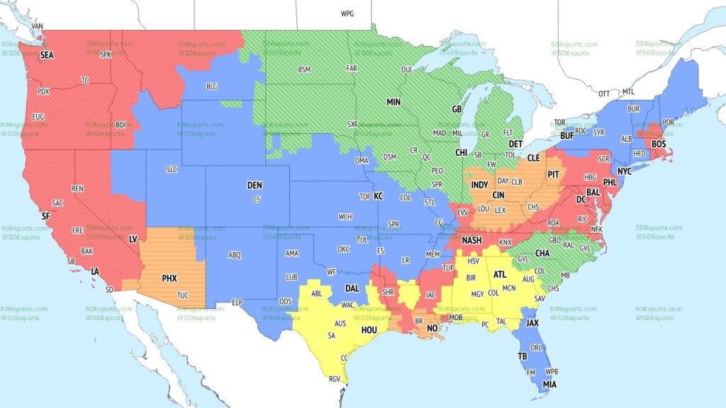 "NFL Week 5: TV Broadcast Maps, Predictions, Picks, and Best Bets"
