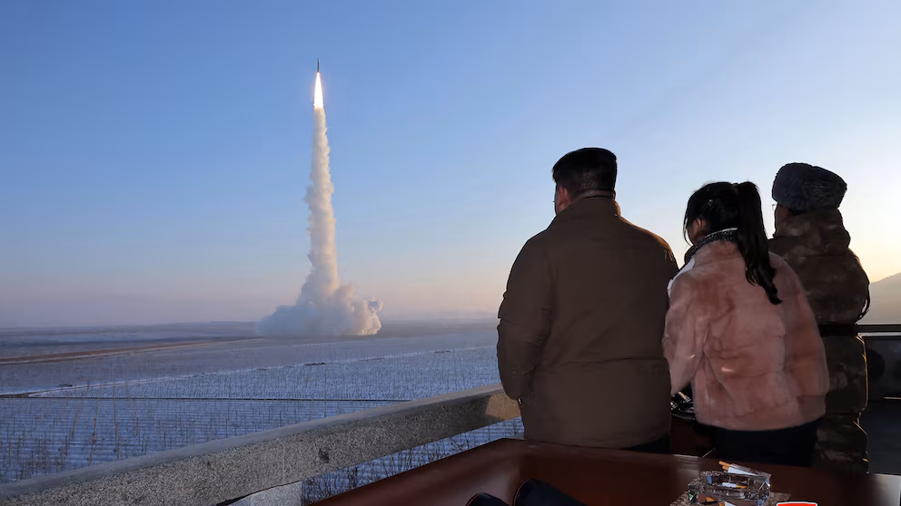 Featured image for "Kim Jong Un's Daughter Joins Missile Launch, Fueling Succession Speculation"