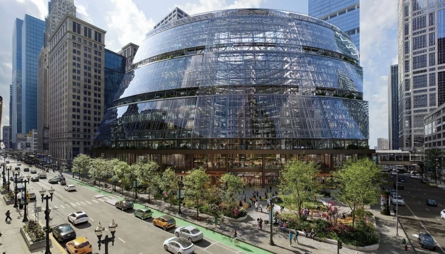 Google Reveals Thompson Center's Stunning Makeover and Future Chicago Office