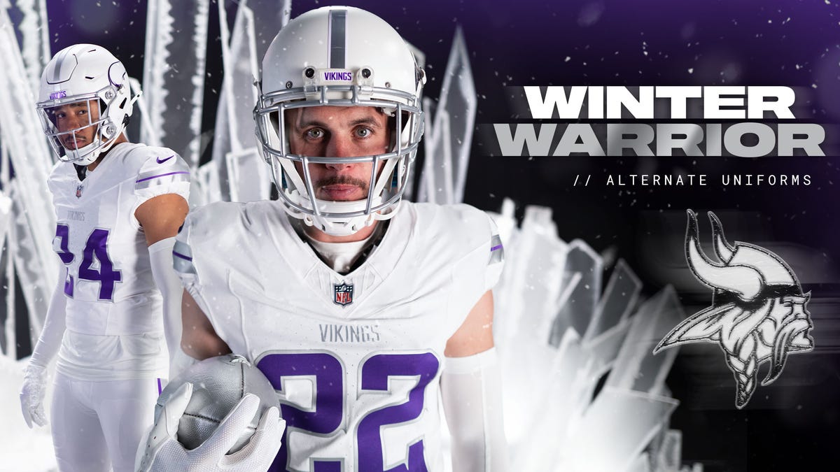 Minnesota Vikings Reveal 'Winter Warrior' White Uniforms