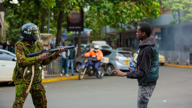 Featured image for Violent Clashes in Kenya Over Controversial Tax Bill Leave One Dead, Hundreds Injured