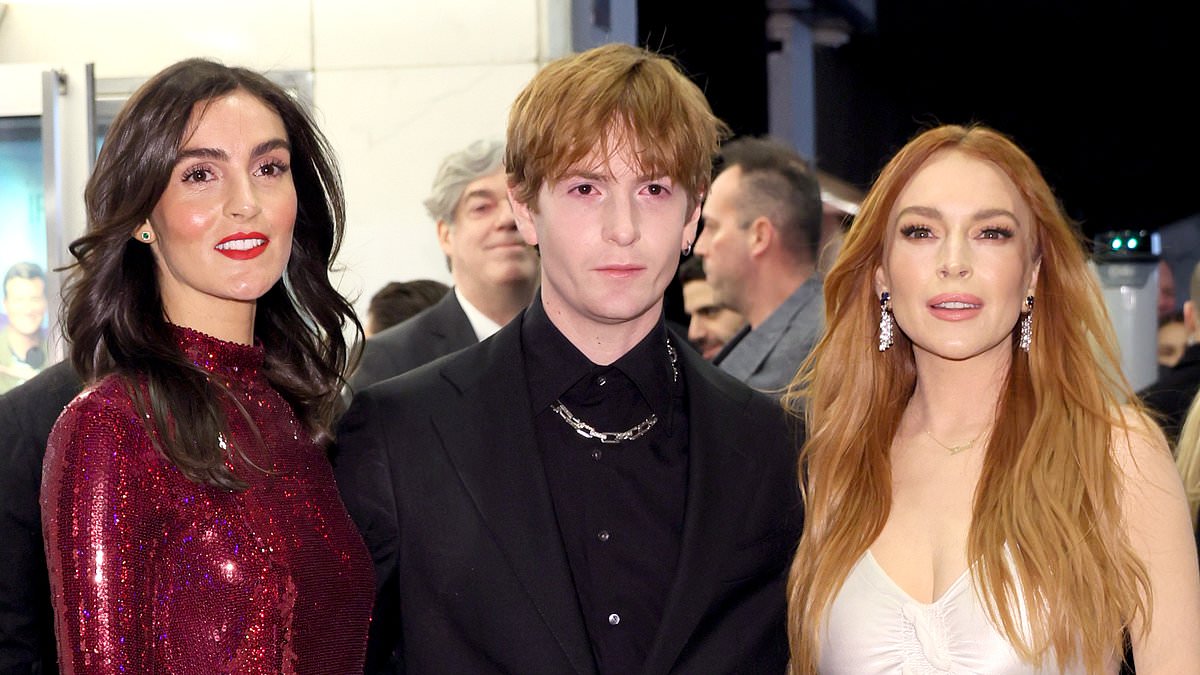 Featured image for Lindsay Lohan's Glittering Premiere Reunion with Family and Husband