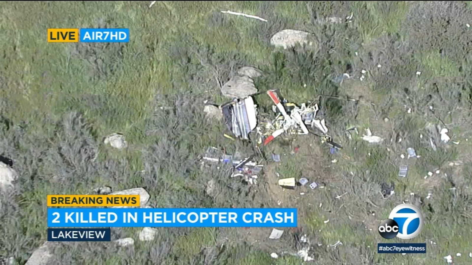 Fatal Helicopter Crash in Perris Area Leaves Two Dead.