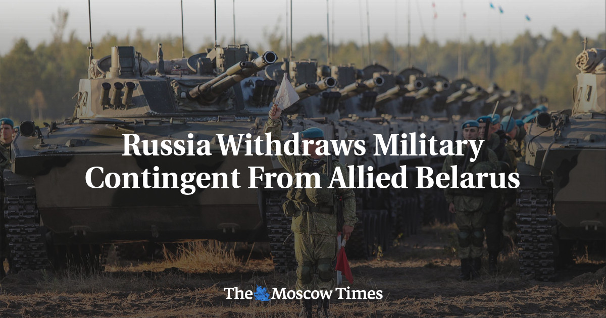 Russia Rapidly Withdraws Military Forces from Belarus