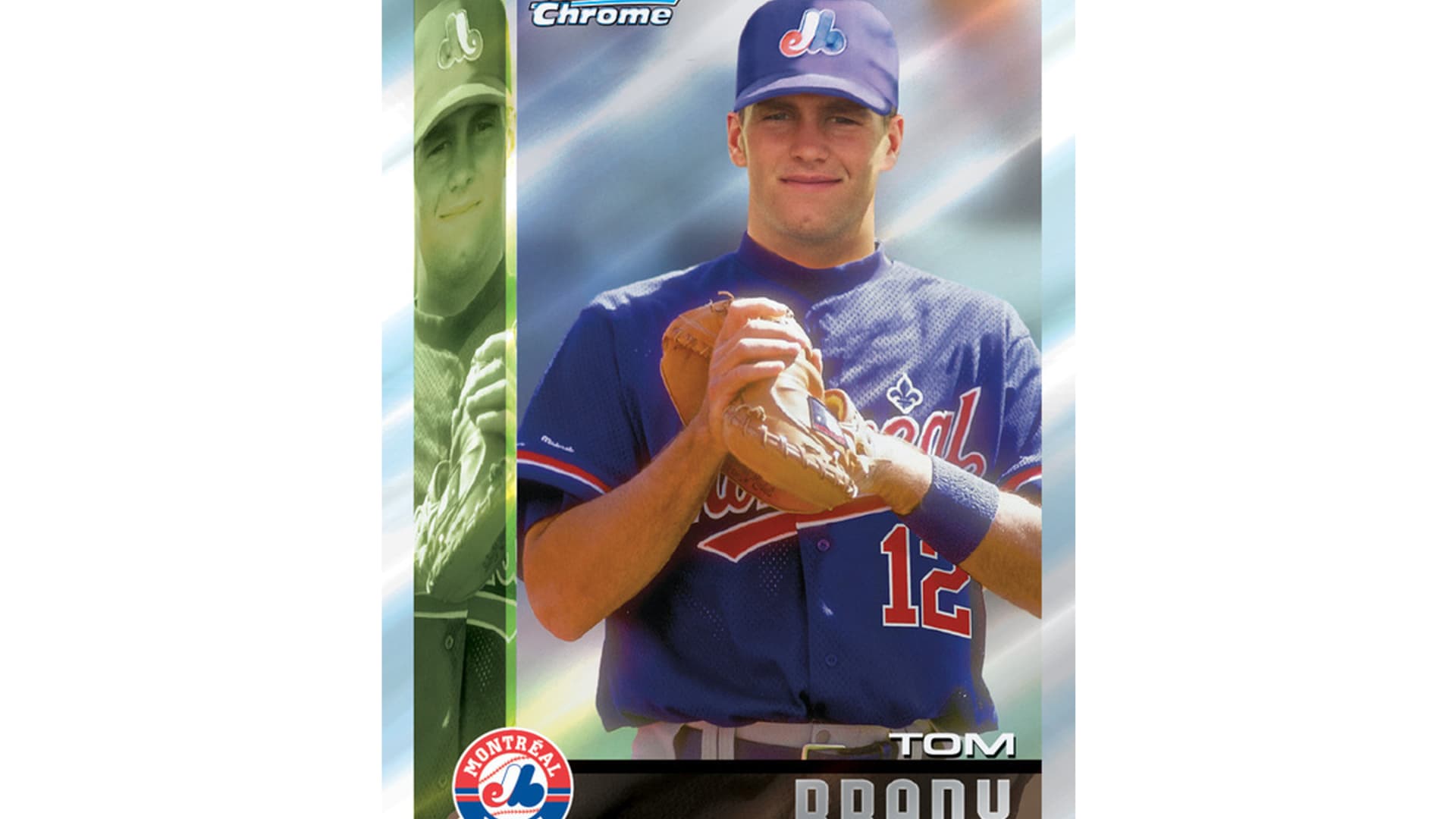Tom Brady Makes History with Montreal Expos Baseball Card