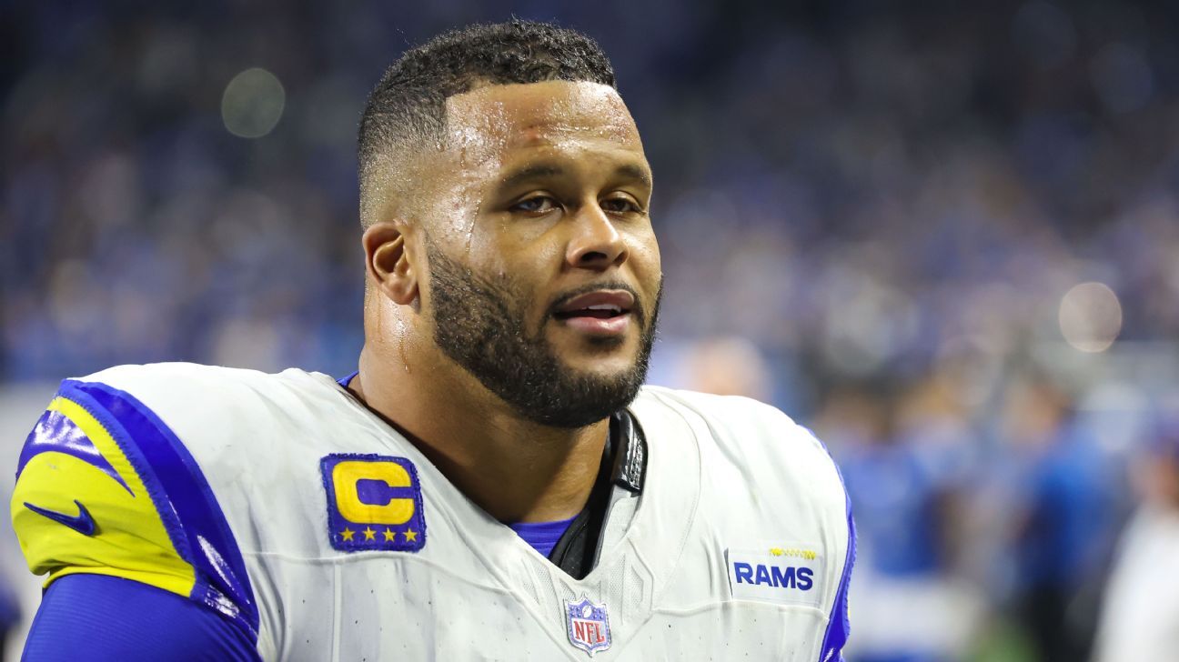 Featured image for "Retired NFL Legend Aaron Donald Reflects on Fulfilling 10-Year Career"