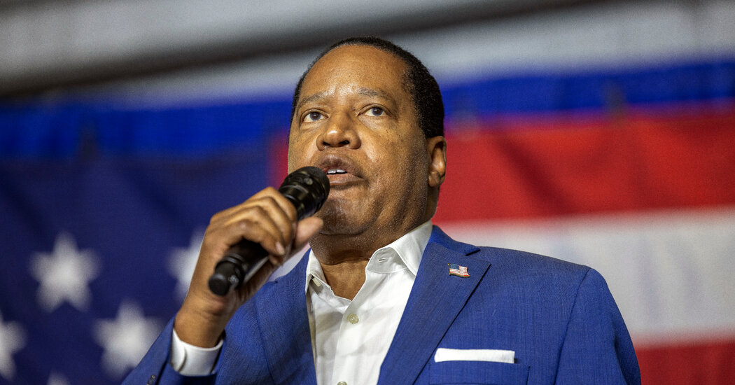 Larry Elder Suspends 2024 Presidential Bid, Backs Trump