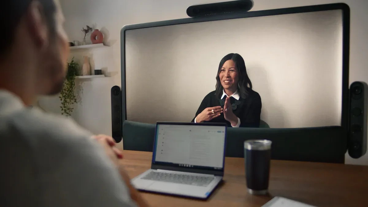 Google's Project Starline Prototype: Holographic Meetings on a TV-Sized Scale