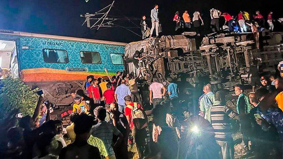 India mourns as train crash death toll rises to over 300.