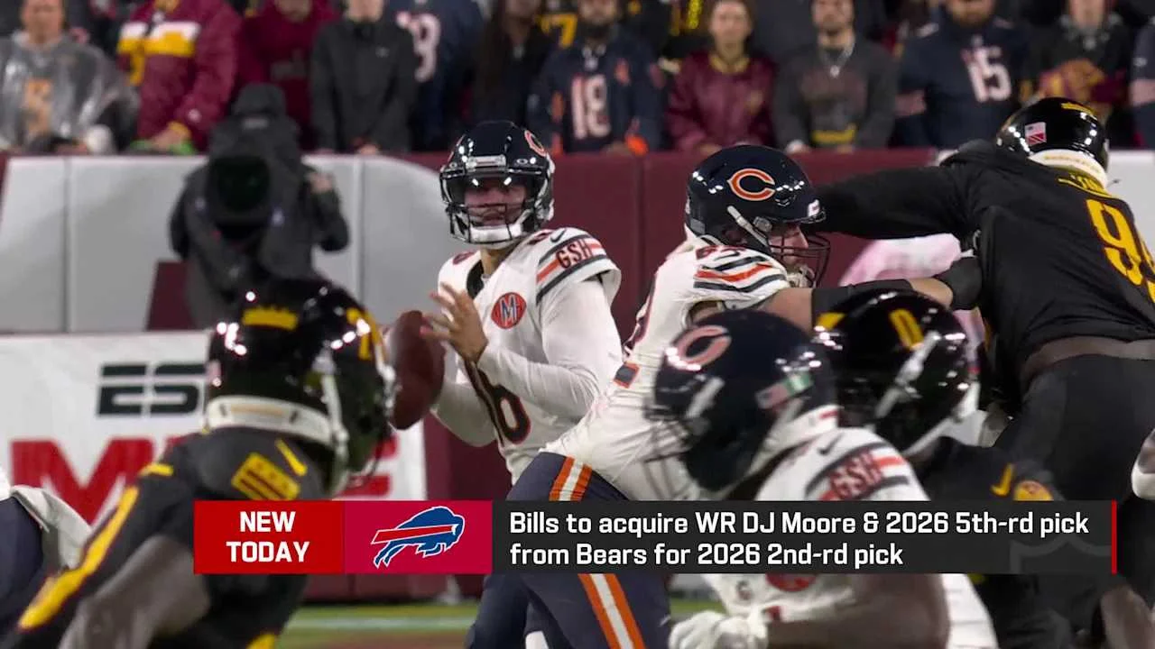 DJ Moore Traded: Bears Send WR to Bills for Second-Round Pick as Insiders React