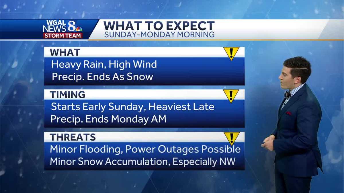 Severe Weather Alert: Rain, Snow, and Wind Expected in Pennsylvania