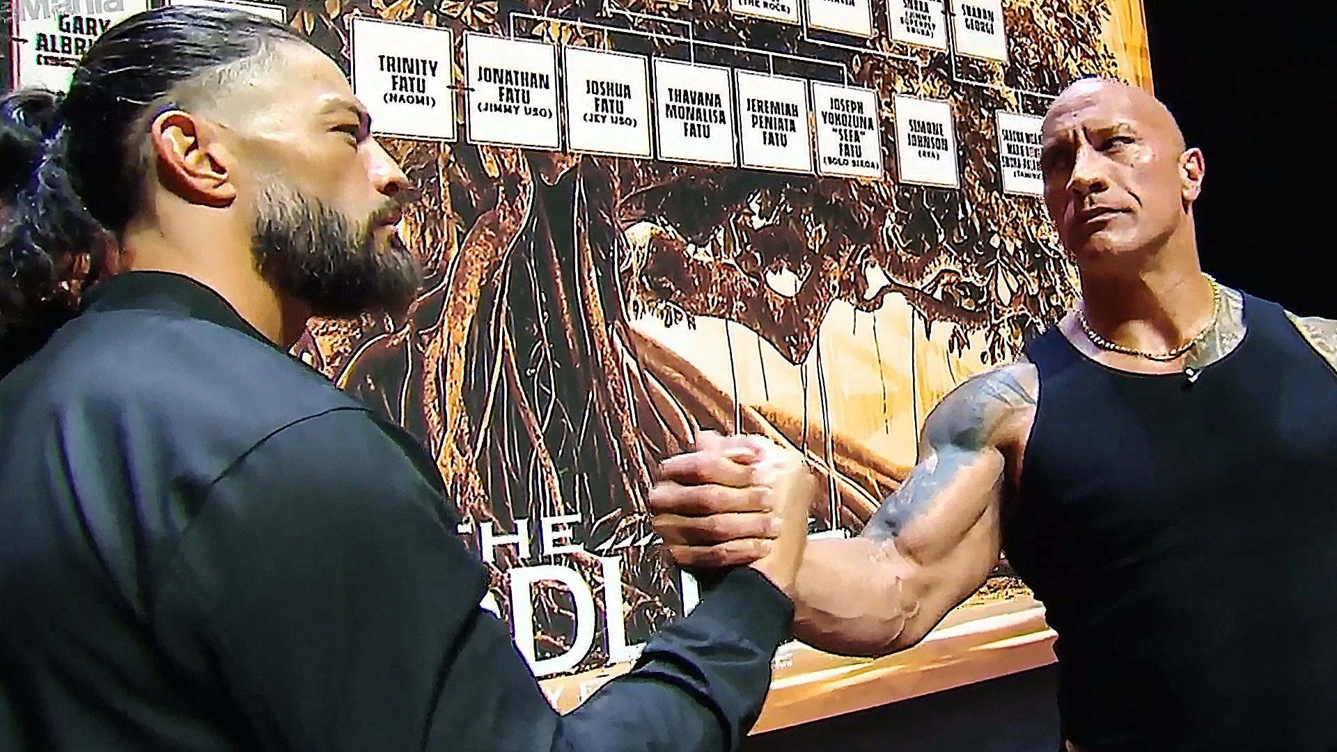 "The Rock and Roman Reigns Face-Off Set for WrestleMania 40 Kickoff"