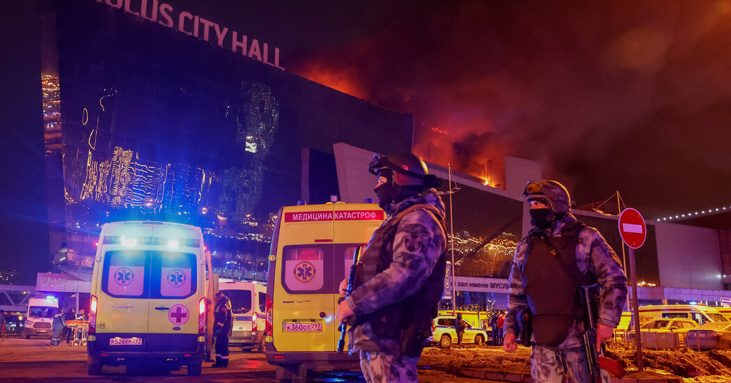 Featured image for "Mass Shooting at Moscow Concert Hall Leaves Dozens Dead and Injured, Russian Officials Investigate"