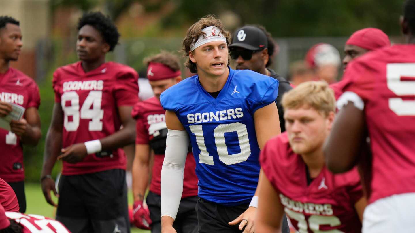 Featured image for Oklahoma QB John Mateer Denies Gambling Amid 'Venmogate' Scrutiny