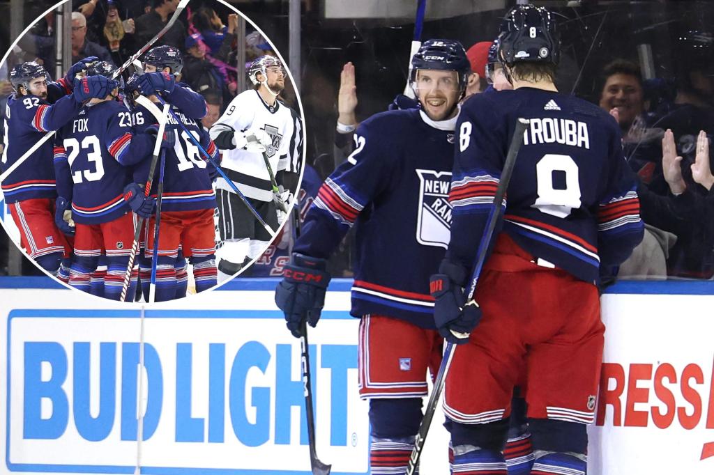 Rangers Rebound with Dominant Win over Kings