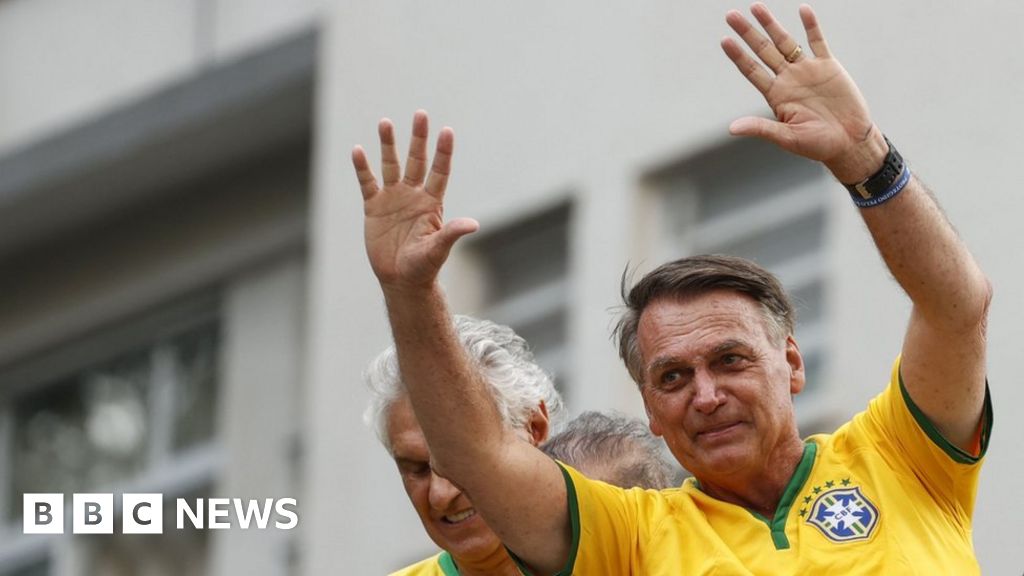 Featured image for "Brazil's Bolsonaro Defends Against Coup Allegations with Mass Rally and Israeli Flag"