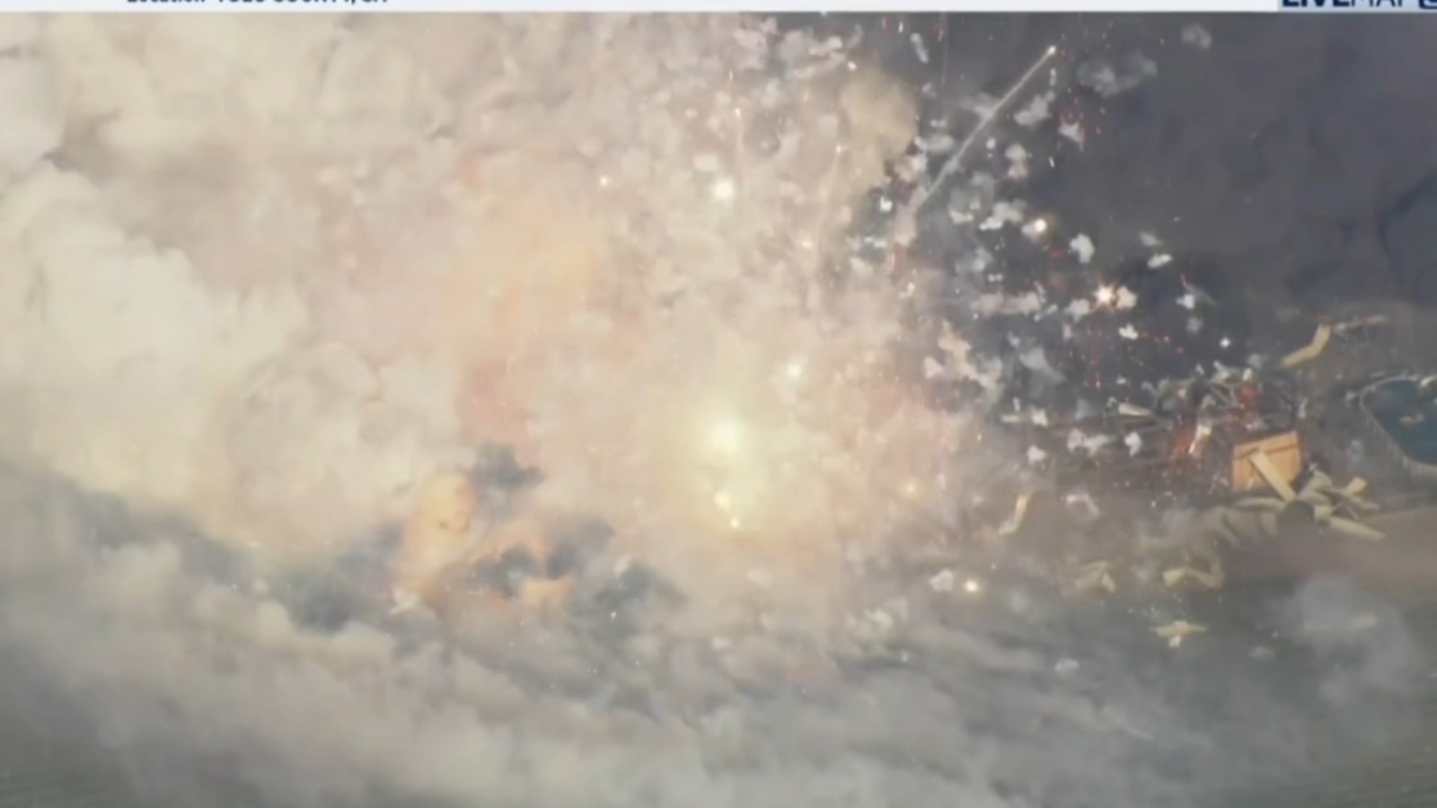 Seven Missing After Explosion at California Fireworks Warehouse