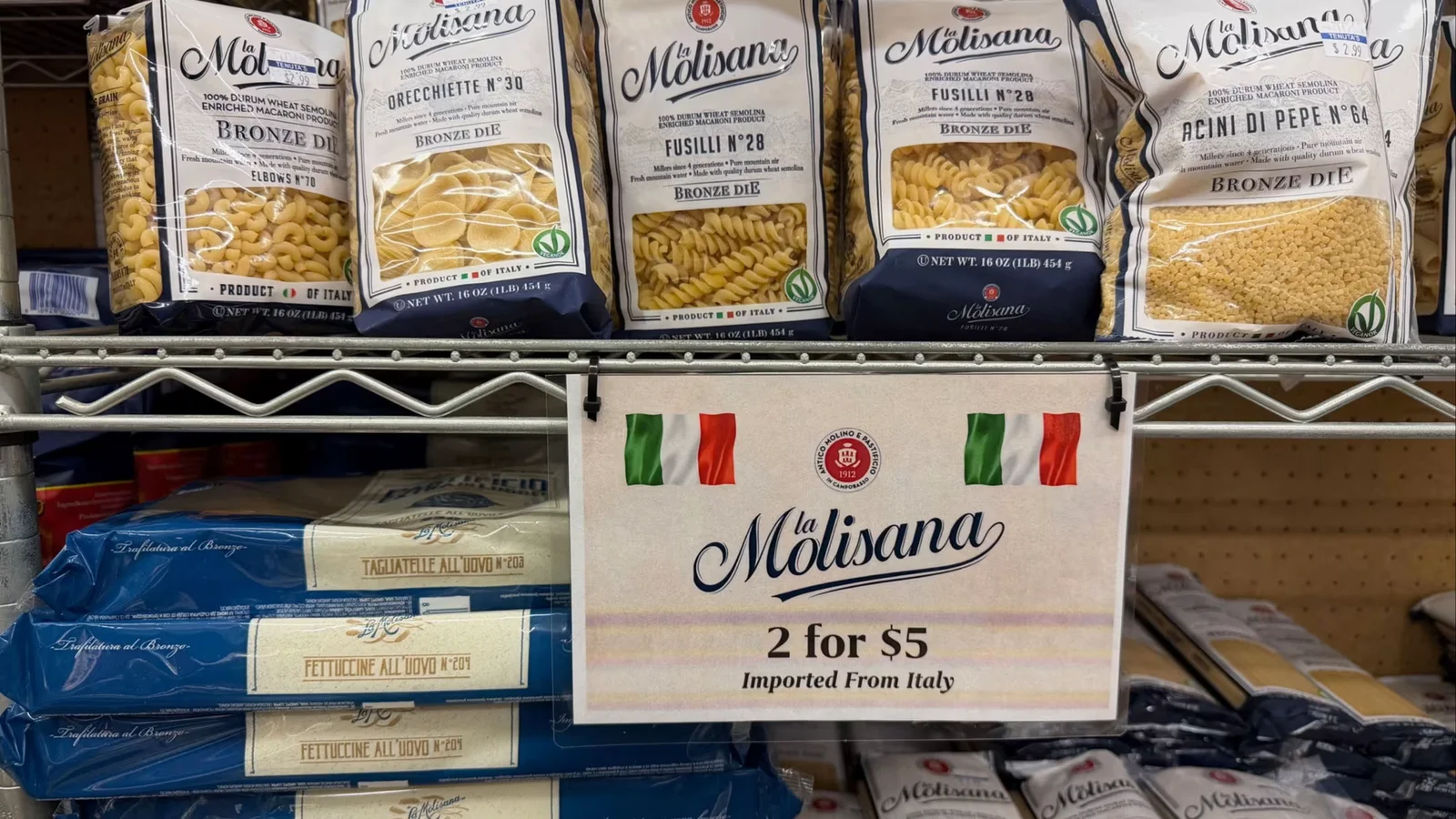 US reduces pasta tariffs, Italy confirms
