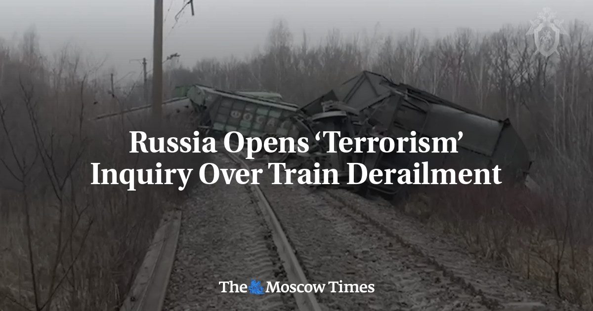 Russia Launches Investigation into Train Derailment as Terrorism Suspected