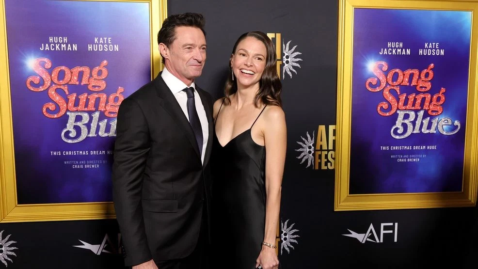Featured image for Hugh Jackman and Sutton Foster Confirm Romance with Red Carpet Debut