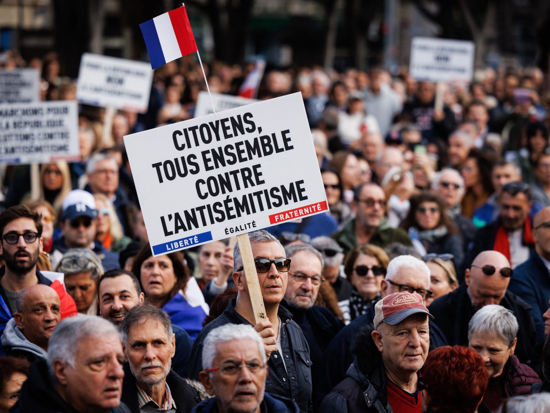 Massive Demonstrations in France Against Anti-Semitism