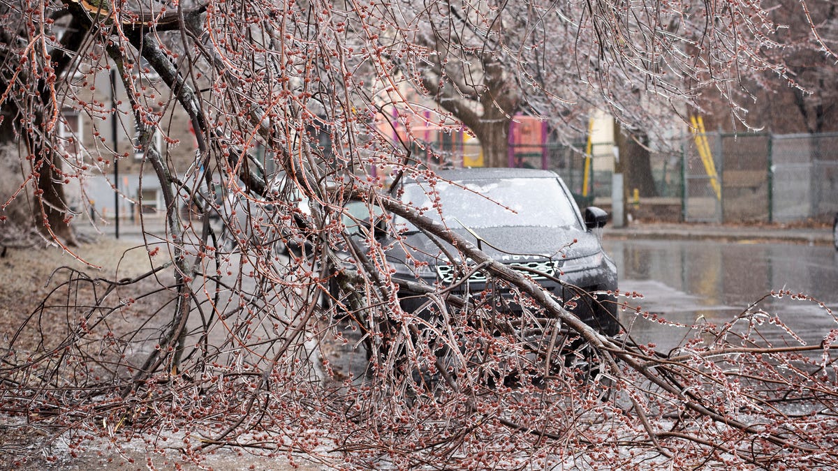 Ice storm causes widespread power outages in Eastern Canada.