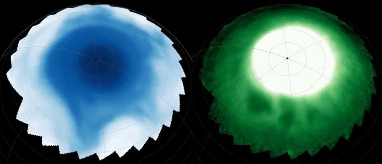 Featured image for Webb Telescope Discovers Mysterious Structures in Saturn's Atmosphere