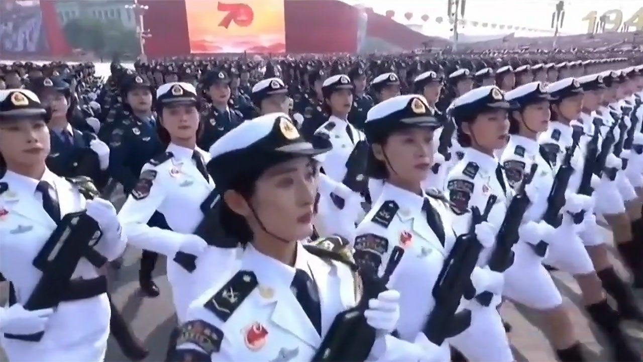 "China's Female Soldiers March to Classic Video Game Soundtrack in Viral Video"