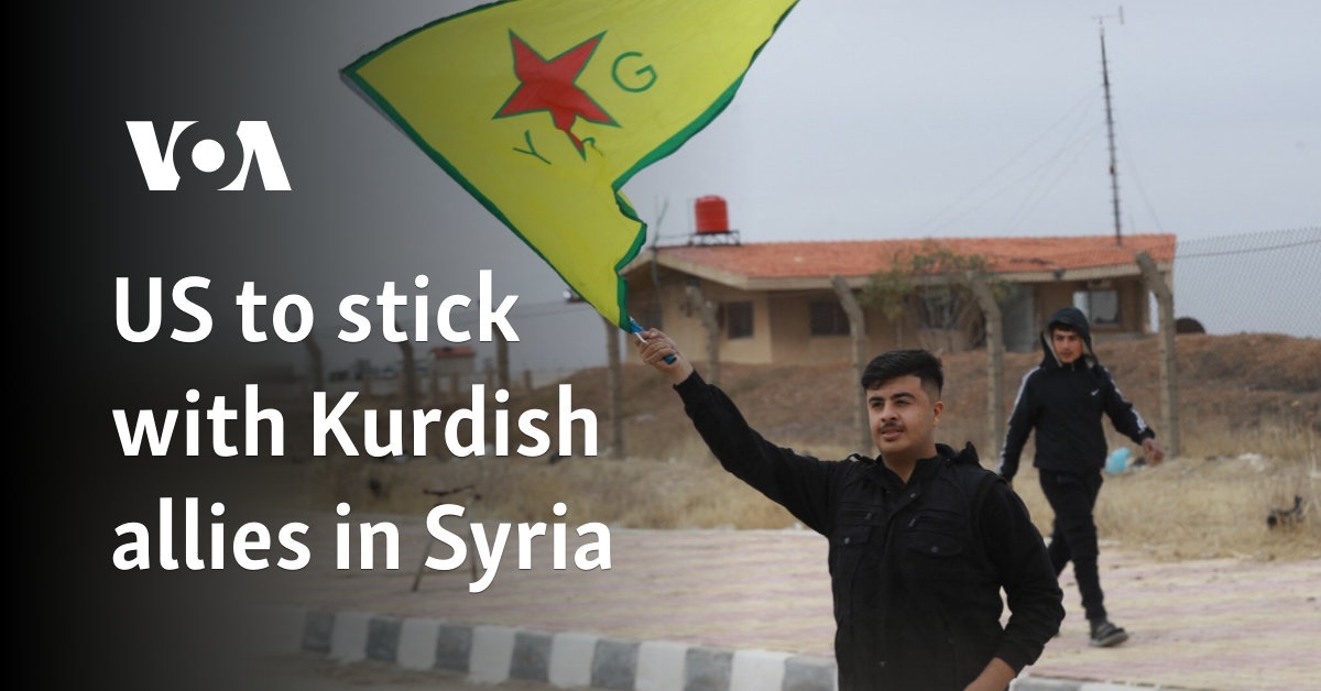 US Reaffirms Support for Kurdish Allies in Syria