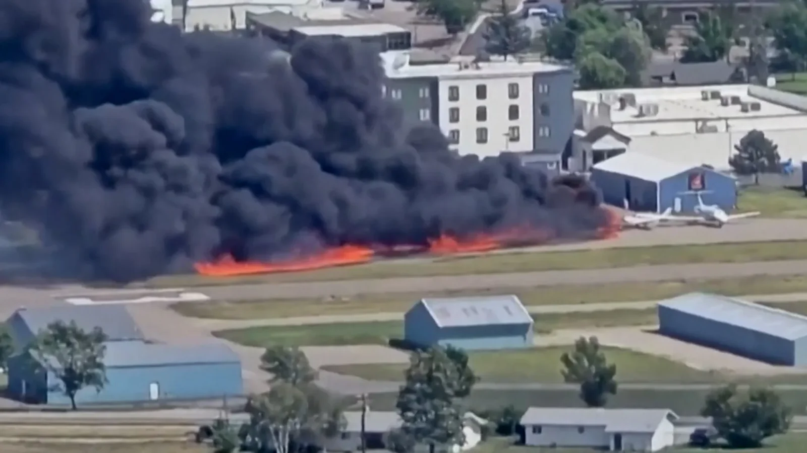 Plane Crashes into Parked Aircraft at Montana Airport, No Injuries