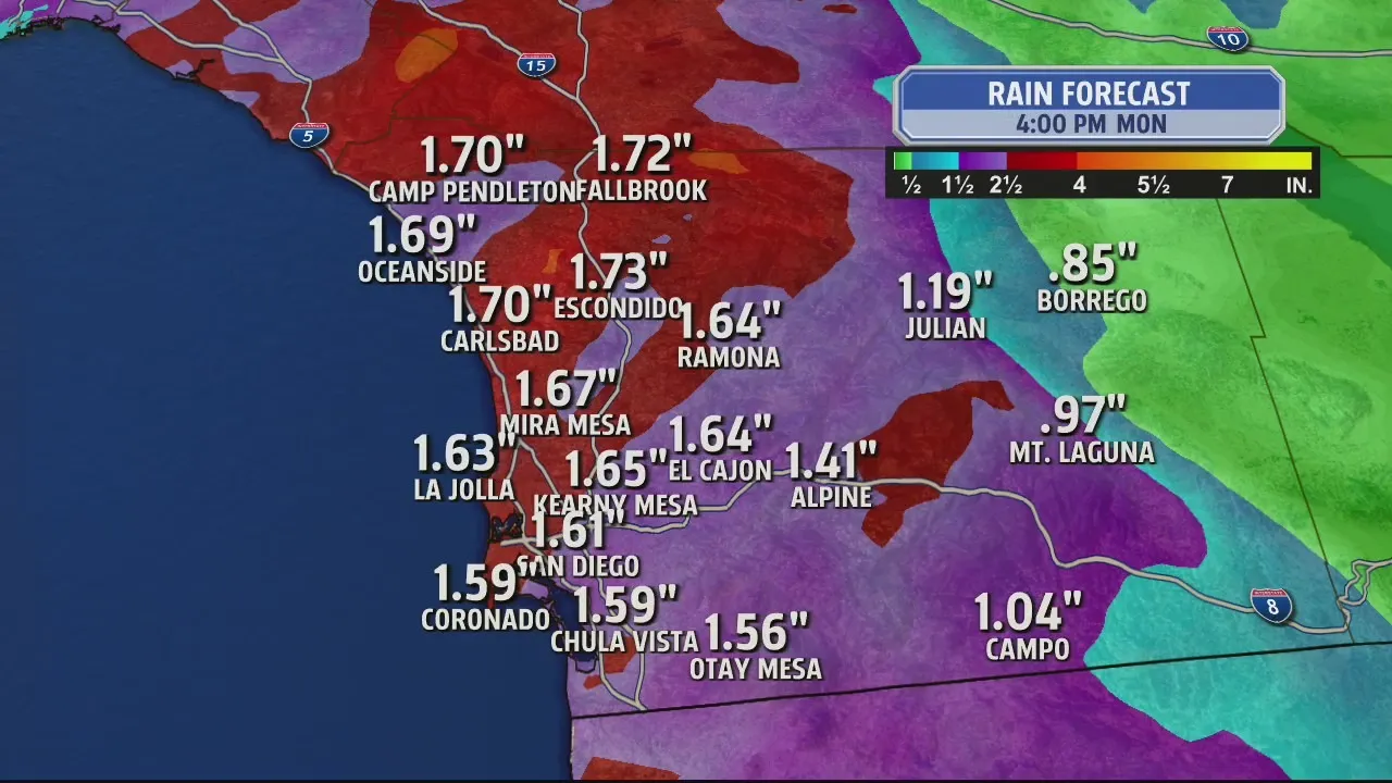 "San Diego Braces for Winter Storm with Rain, Thunderstorms, and Possible Flooding"