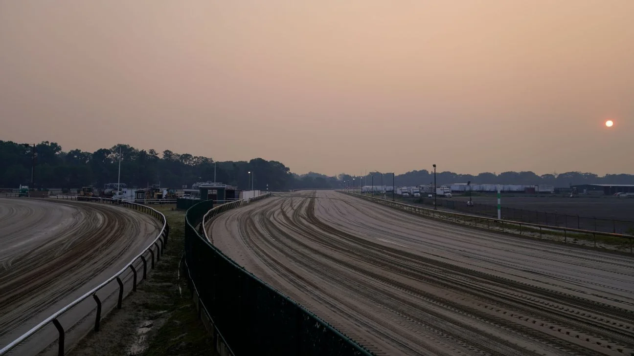 Poor air quality cancels Belmont racing and sports events.