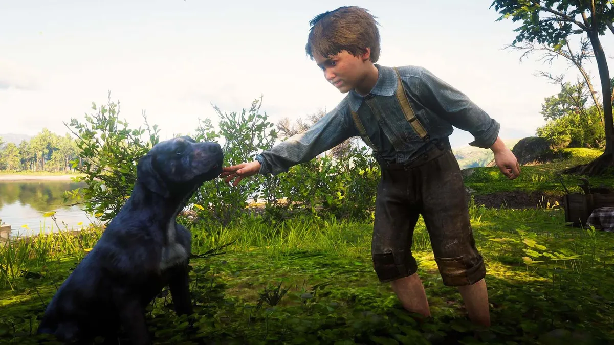Featured image for Cain, the Dog from Red Dead Redemption 2, Passes Away in Real Life.