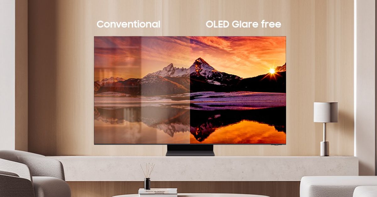 "Samsung Unveils Glare-Free OLED TV and Transparent MicroLED Projector at CES 2024"