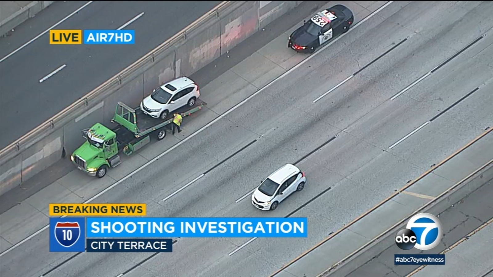 Featured image for 1 Injured in Shooting on Eastbound 10 Freeway in City Terrace