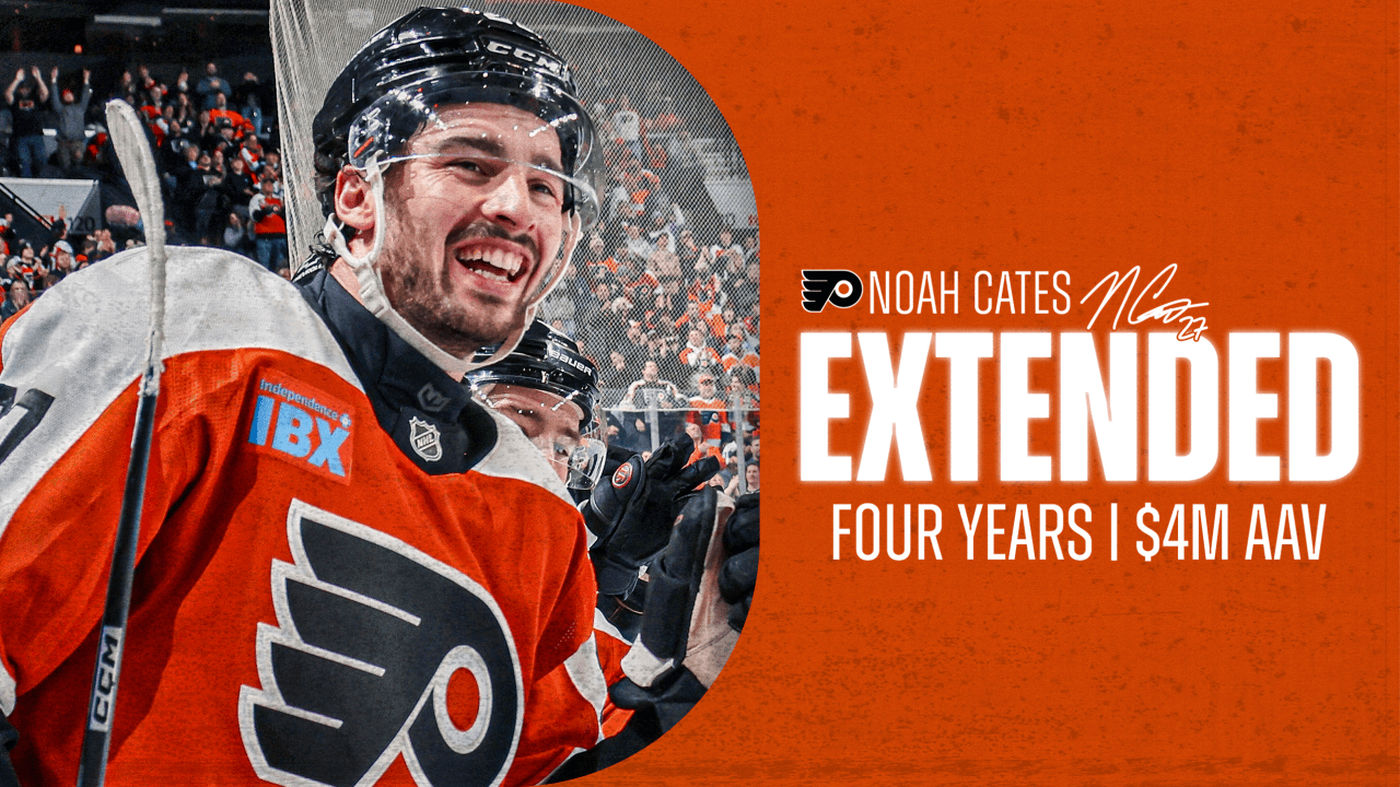 Flyers re-sign Noah Cates to four-year, $16 million extension