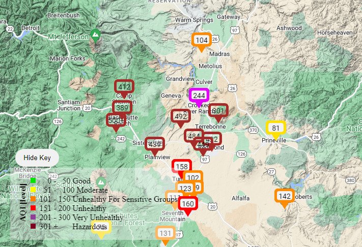 Featured image for Wildfire Smoke Blankets Oregon, Triggering Air Quality Alerts and Excessive Heat Warnings