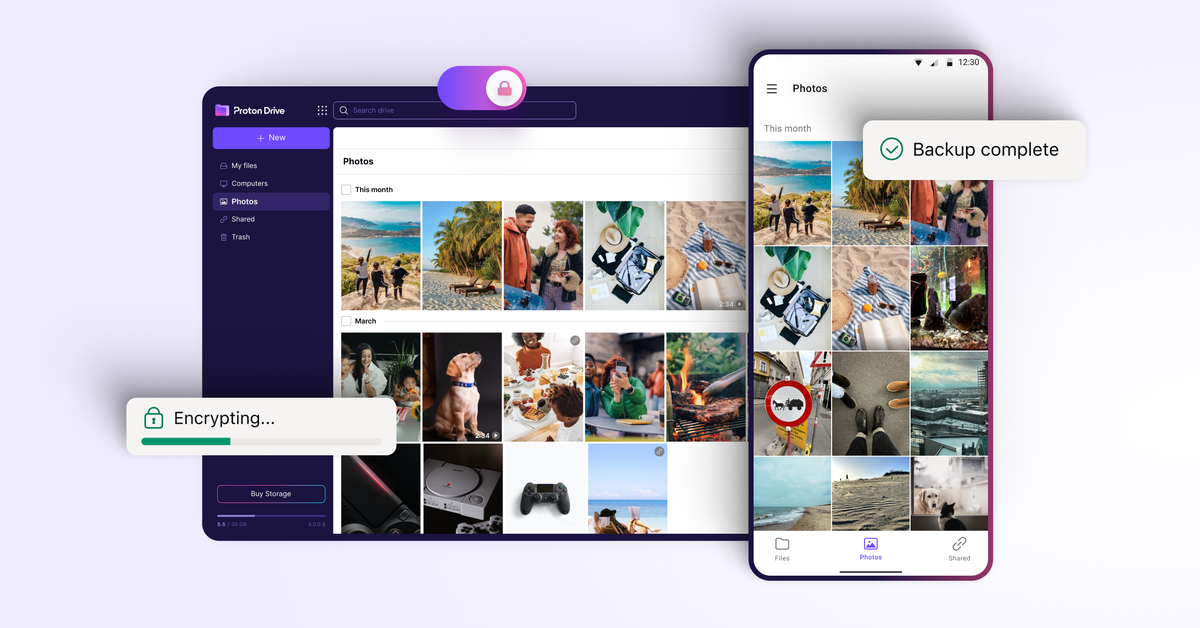 Featured image for Proton Drive Introduces Encrypted Photo Backup for Android, Challenging Google Photos