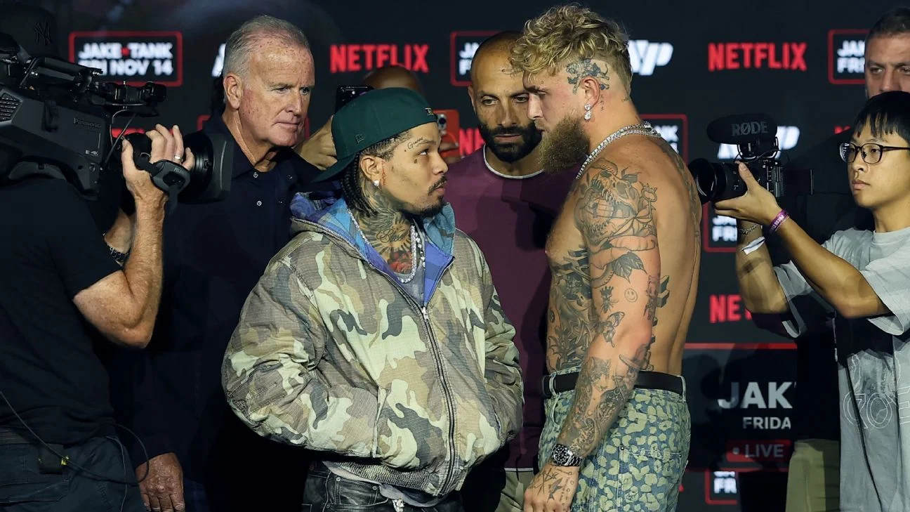 Featured image for Jake Paul and Gervonta Davis Face Off in Miami Amidst Controversy and Height Differences