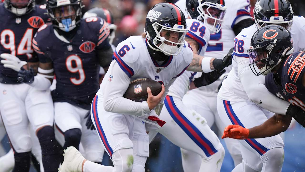 Featured image for Jaxson Dart's Concussion Leads to Giants' Downfall Against Bears