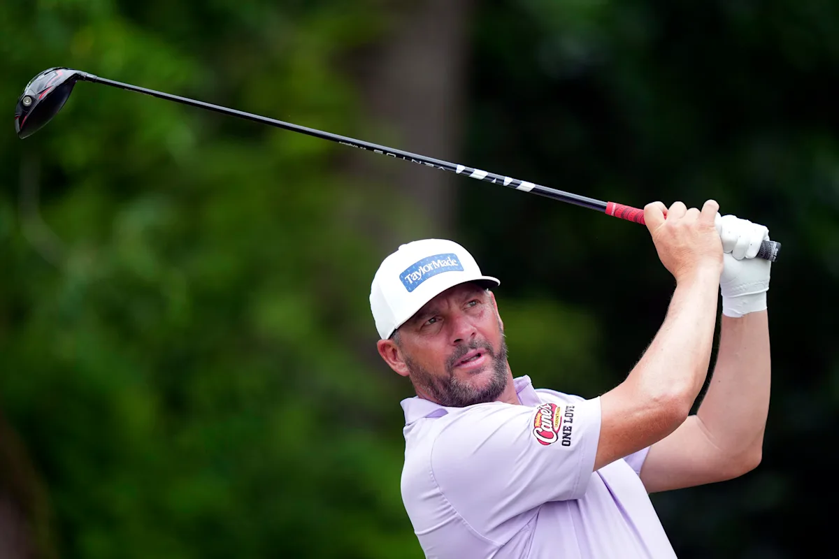 Featured image for Michael Block's Amazing Bridge Escape at Charles Schwab Challenge.